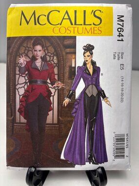 McCalls M7641 Costume Pattern Misses Size 14 16 18 20 22 Uncut 2017